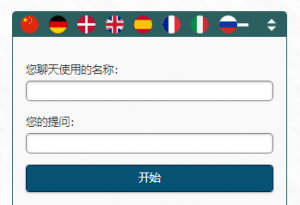 Chatfenster in Chinesisch mit Sprachumschaltung