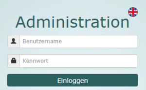 Sprachumschaltung in der Administration