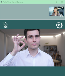 Audio-Video-Chat für den Operator